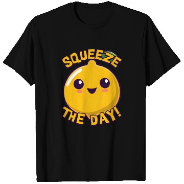 Discover Squeeze The Day! Cute Lemon Cartoon! T Shirts