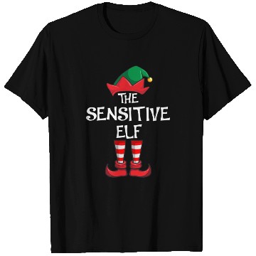 Discover Sensitive Elf Matching Family Christmas T Shirts