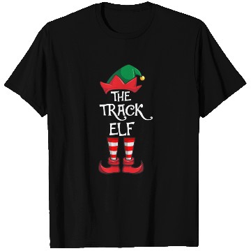 Discover Track Elf Matching Family Christmas Running T Shirts