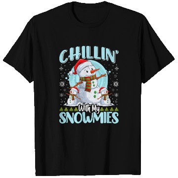 Discover Snowman Chillin' with my Snowmies Snow Lover T Shirts