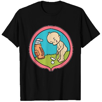 Discover Baby Playing Golf Golf Player Gift T Shirts