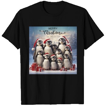 Discover Christmas funny penguins T Shirts