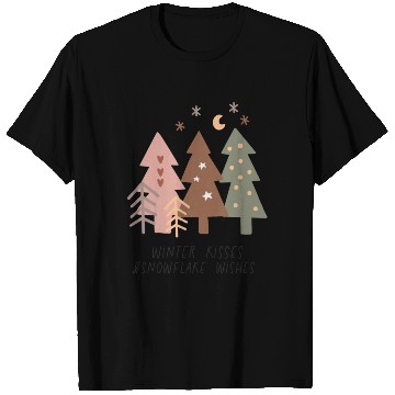 Discover Winter Kisses And Snowflake Wishes T Shirts