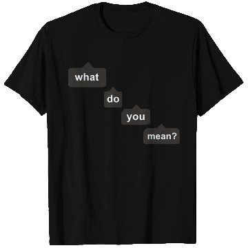 Discover what do you mean T Shirts