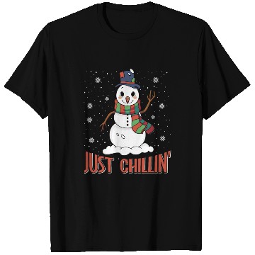 Discover Snowmen Just Chillin' Winter Time Snow T Shirts