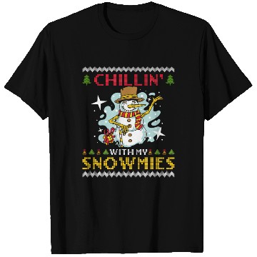 Discover Snowman Chillin' with my Snowmies Snow Lover T Shirts