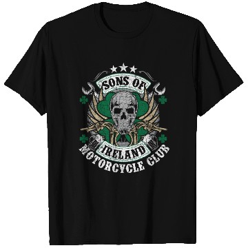 Discover Motorcycle Sons Of Ireland Club Biker Distressed T Shirts
