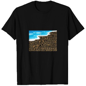 Discover Faithful Steps in Sand Jesus T Shirts