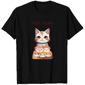 Discover Cat Sushi T Shirts