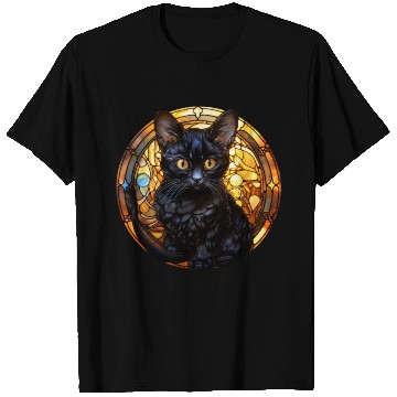 Discover Bombay kitten in stained glass T Shirts