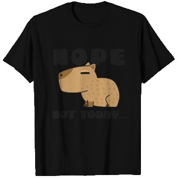 Discover Nope not today Capybara Cute animal Funny Design T Shirts