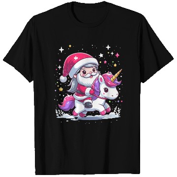 Discover Santa Claus and Unicorn T Shirts