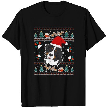 Discover Merry Woofmas Bernese Mountain Dog T Shirts