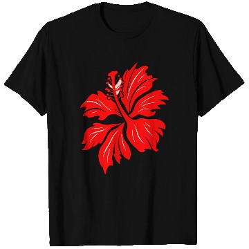 Discover Hibiscus Flower Vector Two Colors T Shirts