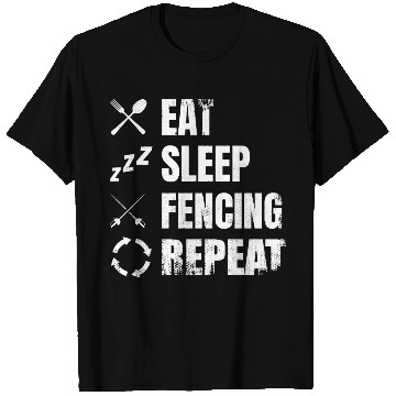 Discover Fencing Daily Routine T Shirts