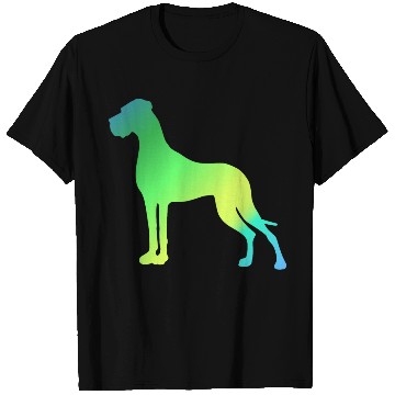 Discover Green Yellow Great Dane T Shirts