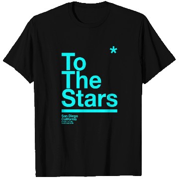 Discover To The Stars Light Blue T Shirts