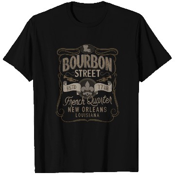 Discover Bourbon Street French Quer New Orleans T Shirts