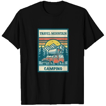 Discover Travel mountain camping T Shirts