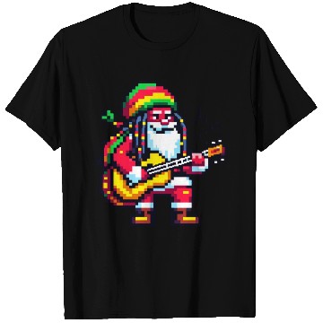 Discover Reggae Rhythms with Santa - Christmas Beat T Shirts
