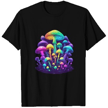 Discover Psychedelic Colorful Mushroom T Shirts