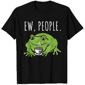 Discover Ew People Cottagecore Frog With Tea T Shirts