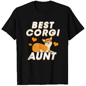 Discover Best Corgi Aunt Funny Dog Lover T Shirts