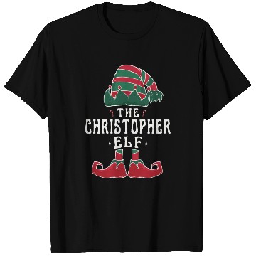 Discover Christopher Elf Family Matching Group Christmas T Shirts