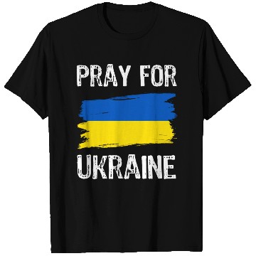 Discover Pray For Ukraine With Ukrainian Flag T Shirts