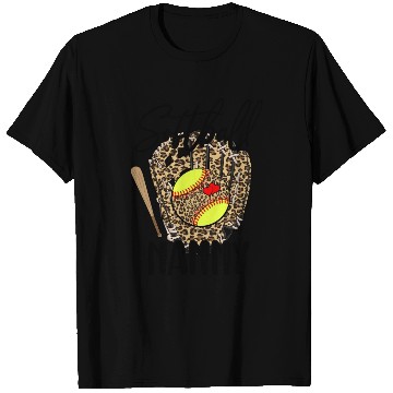 Discover Softball Nanny Leopard Game Day Softball Lover T Shirts