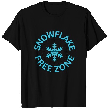 Discover SNOWFLAKE FREE ZONE T Shirts