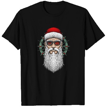 Discover hipster santa claus stay weird T Shirts