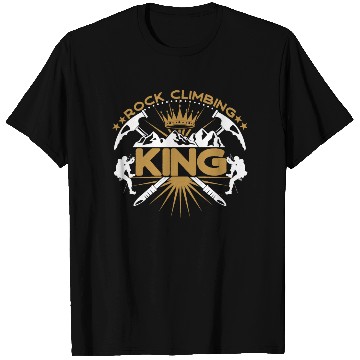Discover Rock Climbing King T Shirts