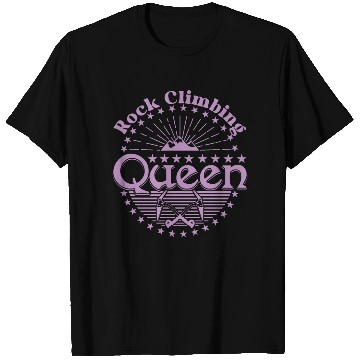 Discover Rock Climbing Queen T Shirts