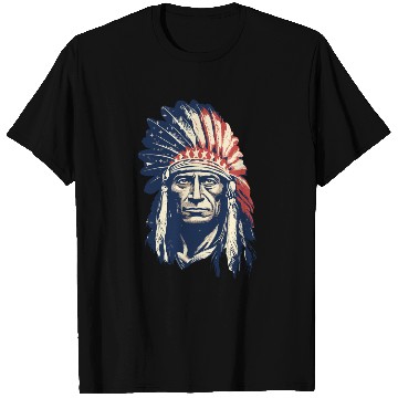 Discover Indian Native American Chief Feather Headdress T Shirts
