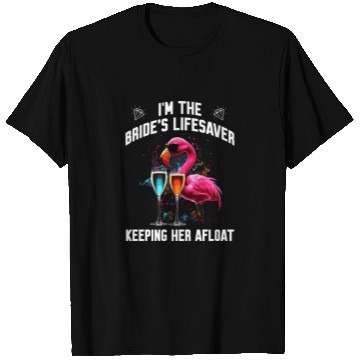 Discover I'm the Bride's Lifesaver keeping her afloat T Shirts