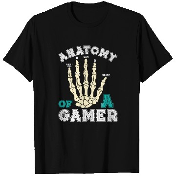 Discover Anatomy of a Gamer Gaming Hand Video Game T Shirts