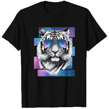 Discover Tiger Space Glasses Galaxy Sunglasses Vaporwave Ae T Shirts