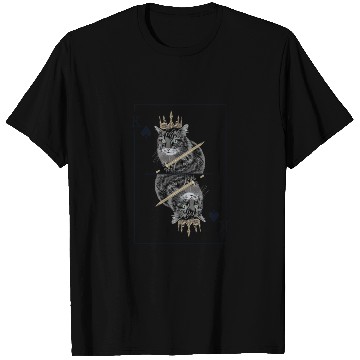 Discover Cat Spades King Playing Card Cat Daddy Cat Mom T Shirts