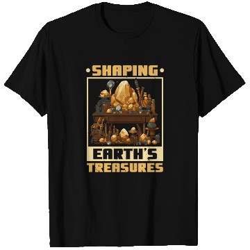 Discover Lapidary Artist Gemstone Stone Collecting Stone T Shirts