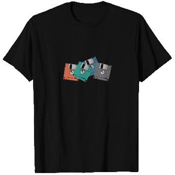 Discover colorful Floppy Disks Retro Memory Module Data Car T Shirts