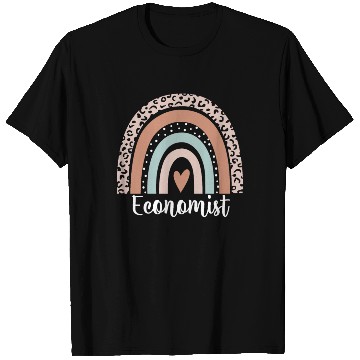 Discover Economist Rainbow Leopard Funny Economist T Shirts
