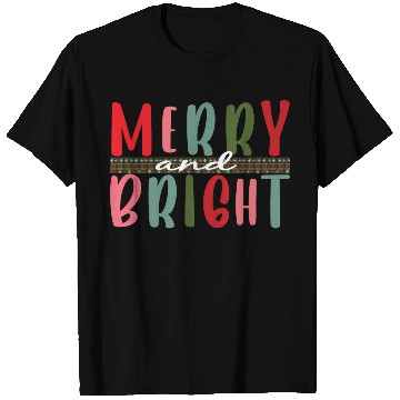 Discover Womens Merry and Bright Christmas Tree T Shirts