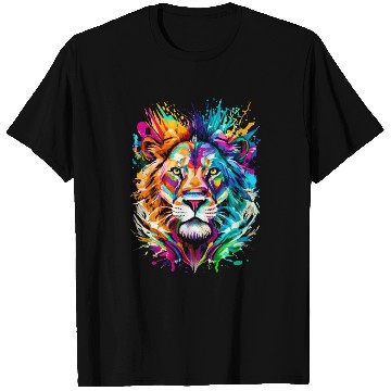 Discover Lion Head Colourful - Cute Lion - Zodiac Sign Leo T Shirts