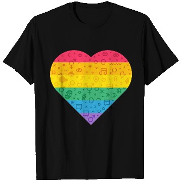 Discover Rainbow Heart T Shirts