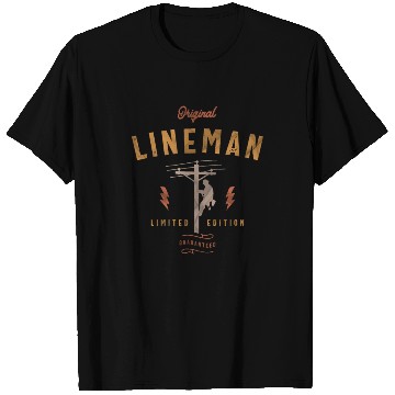 Discover Original Lineman Funny Electrician T Shirts