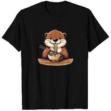 Discover Sweet Otter Eats Ramen Noodles Otters Ramen T Shirts
