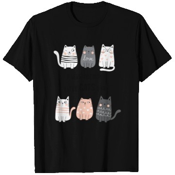 Discover gift for cat lover i was normal three cats T Shirts