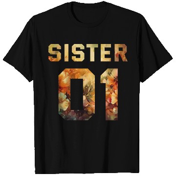 Discover COUPLE FLOWER SISTER 01 T Shirts
