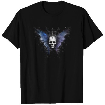 Discover Gothic Skull Fairy Butterfly Celestial Space Galax T Shirts
